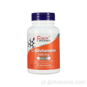 L-glutamina 150 cápsulas suplementos de lglutamina não-OGM